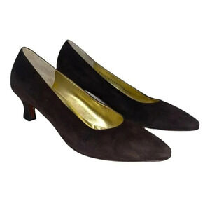 Bruno Magli Elegant Brown Suede Heels